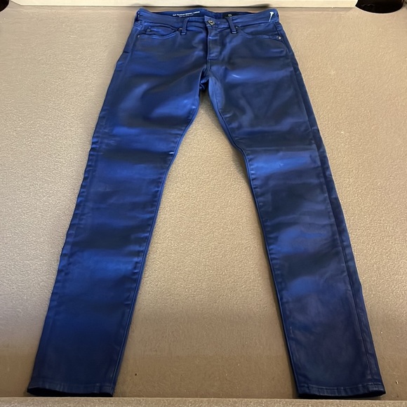 AG Farrah Skinny Ankle High Rise Leatherette Coated Jean- Size 26 R - Picture 4 of 13